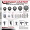 Service Caster 6 Inch Gray Polyurethane Wheel Swivel 58 Inch Threaded Stem Caster with Brake SCC SCC-TS20S614-PPUB-PLB-58212 - alternate 2